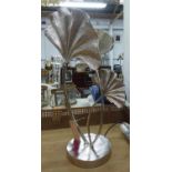 TOMMASO BARBI STYLE TABLE LAMP, Gingko leaf design, 77cm H.