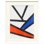 ALEXANDER CALDER 'Lines', 1968, lithograph, printed by Maeght, 40cm x 30cm, framed and glazed.