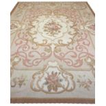 FINE AUBUSSON SAVONNERIE DESIGN CARPET, 310cm x 240cm.