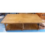 LOW TABLE, French provincial style, oak, 160cm x 79cm x 46cm.