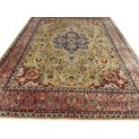 FINE PERSIAN TABRIZ CARPET, 330cm x 252cm.