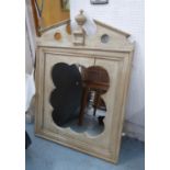 WALL MIRROR, French Provincial style, 125cm x 86cm. (slight faults)