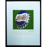 ANDY WARHOL 'Pepsi Cola on green background', 1977, lithograph, 5/100, Leo Castelli Gallery,