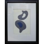 HANS ARP 'Untitled', lithograph in colours, 25cm x 16.5cm, framed and glazed.