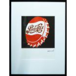 ANDY WARHOL 'Pepsi Cola on black background', lithograph, 50/100, Leo Castelli Gallery, edited by