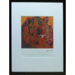 ANDY WARHOL 'Tiger', lithograph, 91/100, Leo Castelli Gallery, edited by George Israel on Arches