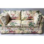 SOFA, Howard style, with Colefax & Fowler 'Allington' covers, down filled cushions to back and