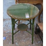 ATTRIBUTED TO LLOYD LOOM SIDE TABLE, 1950's English, 72cm H x 56cm diam.