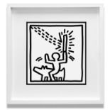 KEITH HARING 'Magic Wand', 1982, lithograph, published by Tony Shafrazi Gallery, NY, edition of
