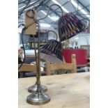 READING LAMPS, a pair with ikat shades, 59cm H. (2) (slight faults)
