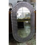 DIAMANTE WALL MIRROR, contemporary, 120cm x 70cm.