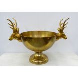 CHAMPAGNE BATH, Nordic style, gilt metal, 54cm H x 77cm diam.