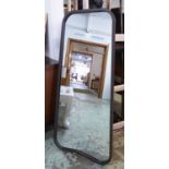 WALL MIRRORS, a pair, 1950's Italian style, 124cm x 58cm. (2)