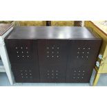 SIDE CABINET, contemporary design, with studded detail, 105cm x 40cm x 75cm.