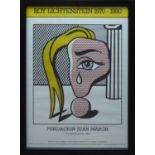 ROY LICHTENSTEIN 'Girl with a Tear III', original exhibition poster, 1983, Fundaciòn Juan March,