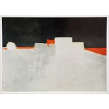 NICOLAS DE STAEL 'Abstract Landscape - Provence (grey)', quadrichrome, 48cm x 66cm, framed and