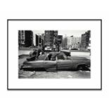 ELI REED 'Kids on the Car - A Long Walk Home', Banksy flags appropriated image, limited edition of