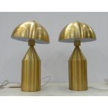 AFTER VICO MAGISTRETTI ATOLO STYLE TABLE LAMPS, a pair, 46cm H. (2)