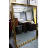 MIRROR, gilt framed with beaded detail, 133cm x 83cm.