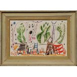PABLO PICASSO 'Picasso's Studio', lithograph, Suite: Californie, 26cm x 42cm, framed and glazed.