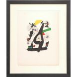 JOAN MIRO, lithograph, numbered HC, with embossed signature, suite: Melodie Acide, Maeght, edition