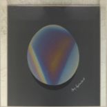 GREG COPELAND (20th Century American) 'Abstract Circle', holographic circular artwork, signed and