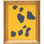 JEAN ARP, pochoir, suite: Papiers Collés, 1956, ref.: san Lazzaro, 30cm x 24cm, framed and glazed.