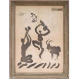 PABLO PICASSO 'La Dance des Faunes pour Liberation', typograph, signed and dated in the plate,