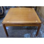 NATHAN LOW TABLE, vintage 1970's teak, 73cm x 73cm x 41cm.