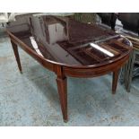 MANNER OF PAOLO BUFFA EXTENDABLE DINING TABLE, vintage 1950's Italian, extendable with two leaves,