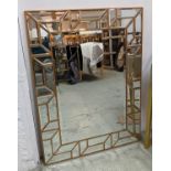 WALL MIRROR, 1960's French style, 118cm x 89cm.