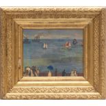 RAOUL DUFY 'La Mer au Havre', quadrichrome on board, 18cm x 24cm, framed and glazed.