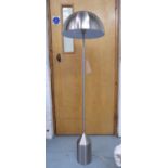 VICO MAGISTRETTI INSPIRED FLOOR LAMP, polished metal, 153cm H.