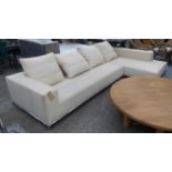 B&B ITALIA GEORGE CORNER SOFA BY ANTONIO CITTERIO, 344cm x 190cm x 85cm approx. (slight faults)