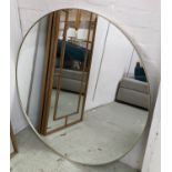 WALL MIRROR, gilt frame, 100cm diam.