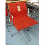 HERMAN MILLER ALUMINIUM GROUP CHAIR BY CHARLES AND RAY EAMES, 83cm H.