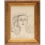 PABLO PICASSO 'Françoise Gilot 2', 1954, lithograph on wove paper, printed by Mourlot, 36cm x