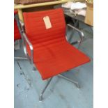 HERMAN MILLER ALUMINIUM GROUP CHAIR BY CHARLES AND RAY EAMES, 83cm H.