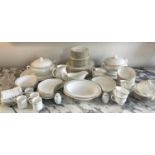 DINNER SERVICE, English Fine Bone China Royal Worcester 'Contessa', twelve place, seven piece