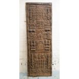 DOGON DOOR, Mali, intricately carved, 215cm H x 73cm.