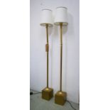 BAKER FURNITURE LUR FLOOR LAMPS, a pair, by Laura Kirar, with shades, 159cm H. (2)