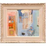 RAOUL DUFY 'French Interior', 1969, lithograph, plate signed, edition 1000, Pierre Levy edition,