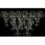 BACCARAT WINE GLASSES 'VENCE', a set of sixteen, 12cm H. (16)