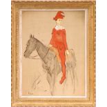 PABLO PICASSO 'Clown et Cheval', off set lithograph, signed in the plate, 60cm x 45cm, framed and