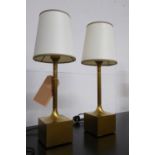 BAKER FURNITURE LUR TABLE LAMPS, a pair, by Laura Kirar with shades, 56cm H. (2)