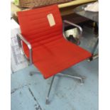 HERMAN MILLER ALUMINIUM GROUP CHAIR BY CHARLES AND RAY EAMES, 83cm H.