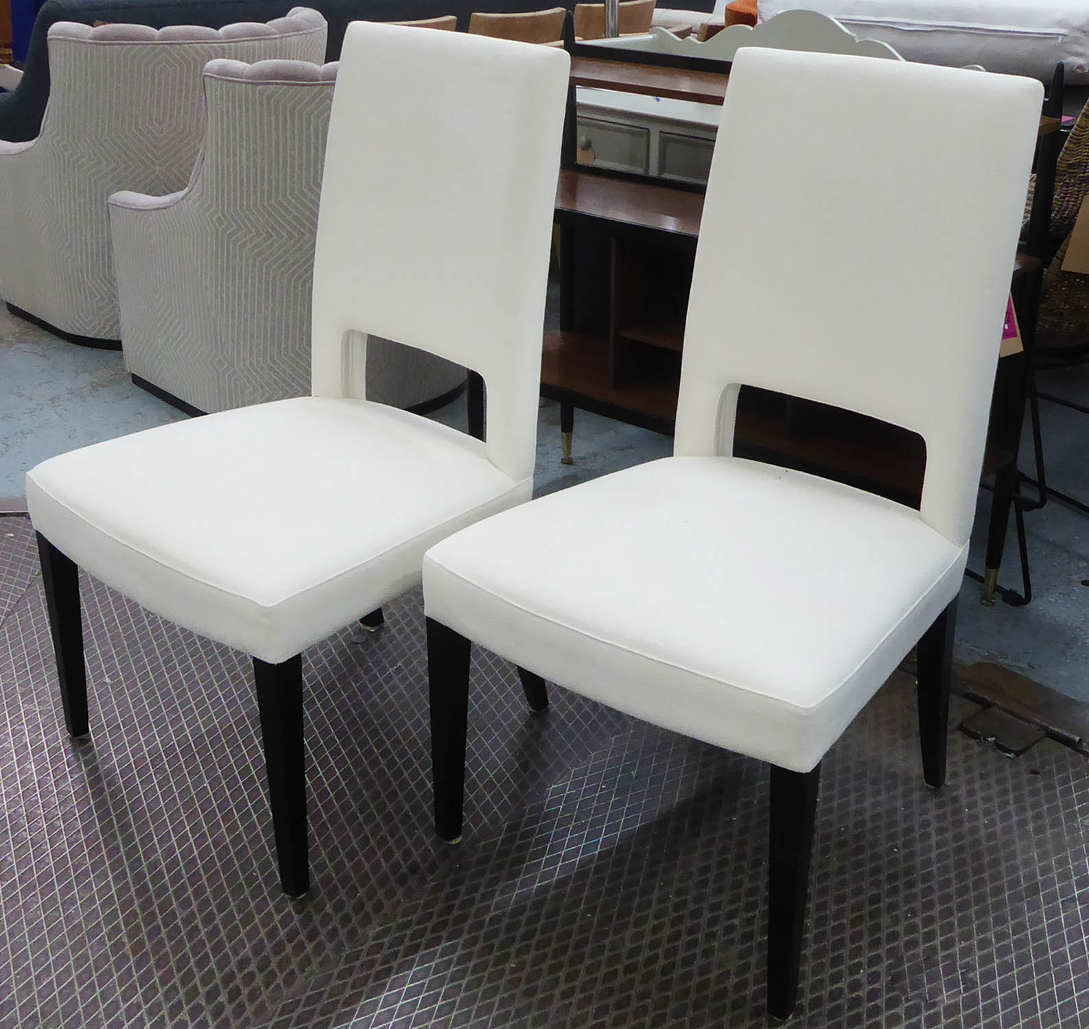 SELVA DOWNTOWN DINING CHAIRS, a set of ten, 102cm H. (10)