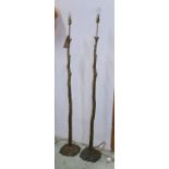 VAUGHAN TRURO TWIG FLOOR LAMPS, a pair, 142cm H. (2)
