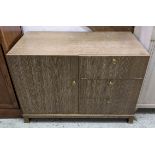 CABINET, contemporary design with various drawers and side cabinet for Mini Fridge, 107cm x 57cm x