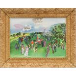 RAOUL DUFY 'Le Paddock à Deauville', lithograph, signed in the plate, 32cm x 45cm, framed and